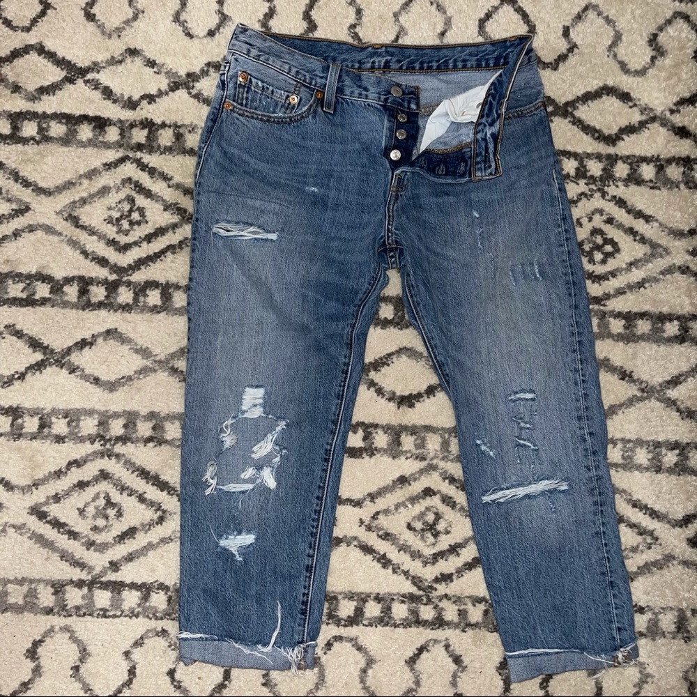 Levi’s boyfriend straight jeans